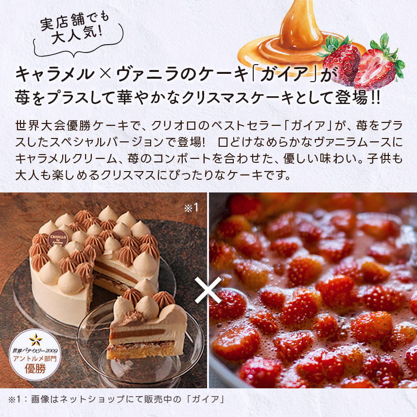 クリオロのクリスマスケーキ